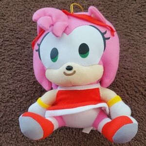 Sonic The Hedgehog: Chibi Amy Sitting 7-Inch Tall Stuffed Plush